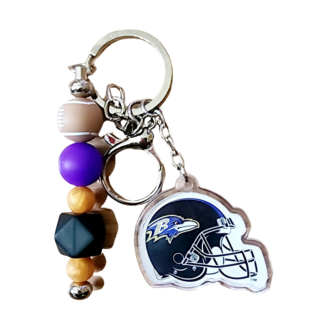 Beaded NFL Teams Keychains | Football Fans | Beaded Keychain