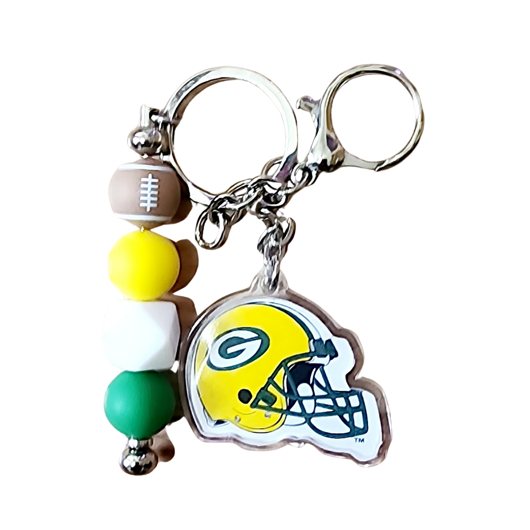 Beaded NFL Teams Keychains | Football Fans | Beaded Keychain