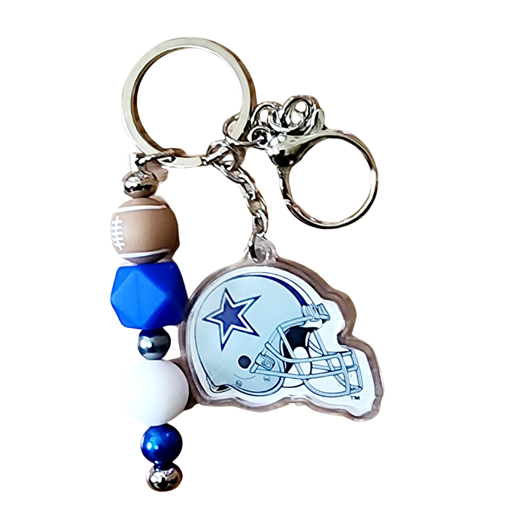 Beaded NFL Teams Keychains | Football Fans | Beaded Keychain