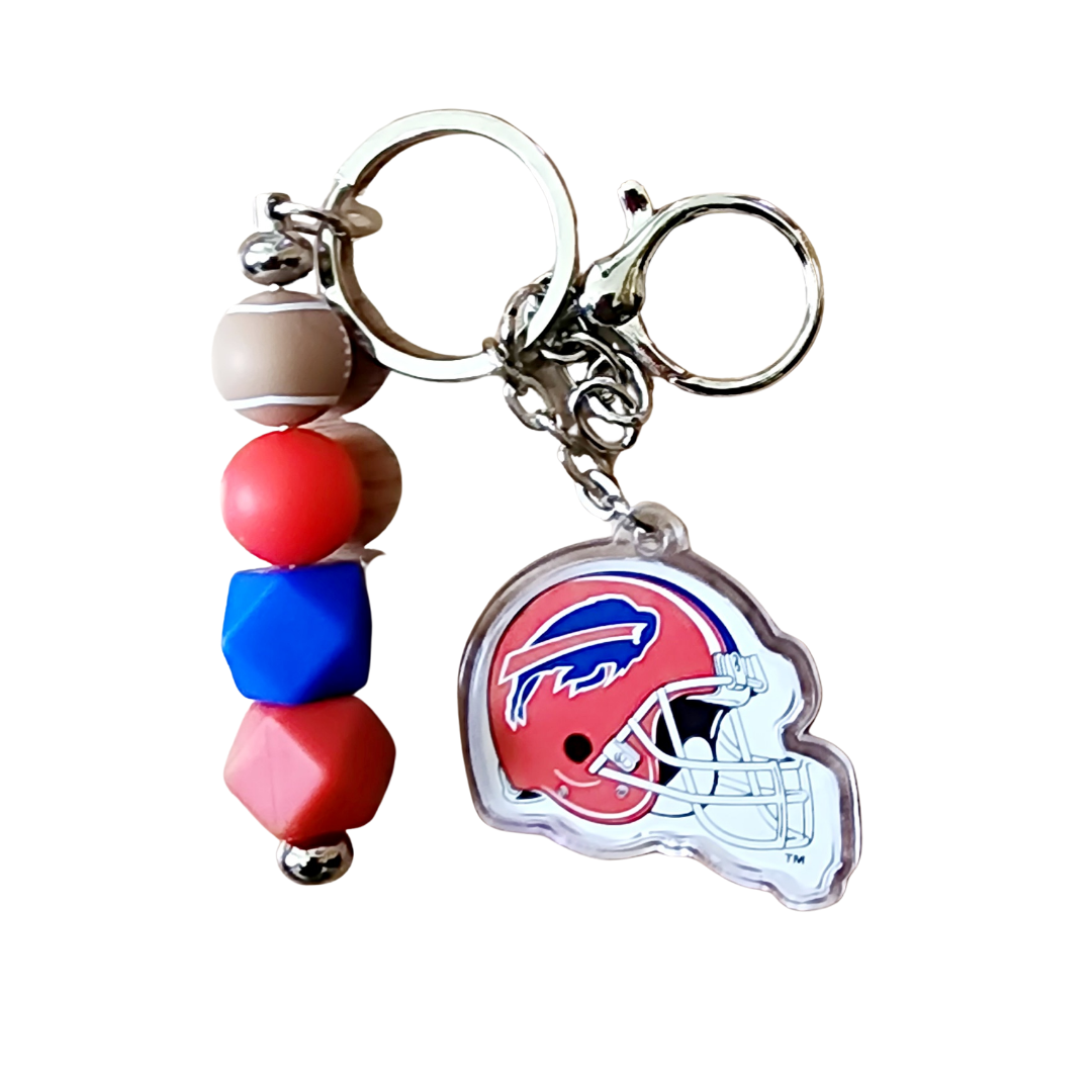 Beaded NFL Teams Keychains | Football Fans | Beaded Keychain