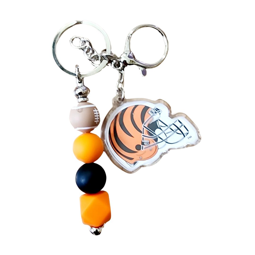 Beaded NFL Teams Keychains | Football Fans | Beaded Keychain