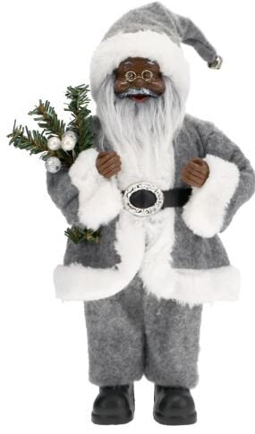 Black Santa | African American Santa | Black Santa Claus | The Bonus Boutique | Christmas Decor| Holiday Decor | Black Figurine | Christmas Gift Idea