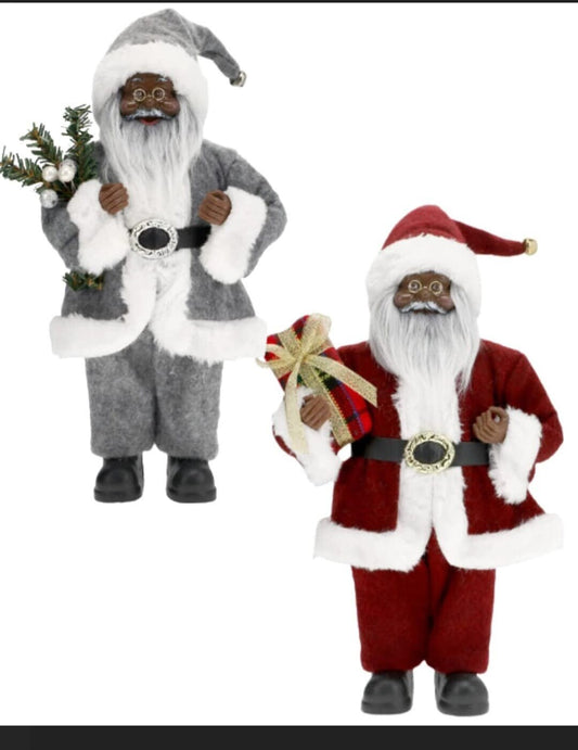 Black Santa | African American Santa | Black Santa Claus | The Bonus Boutique | Christmas Decor| Holiday Decor | Black Figurine | Christmas Gift Idea