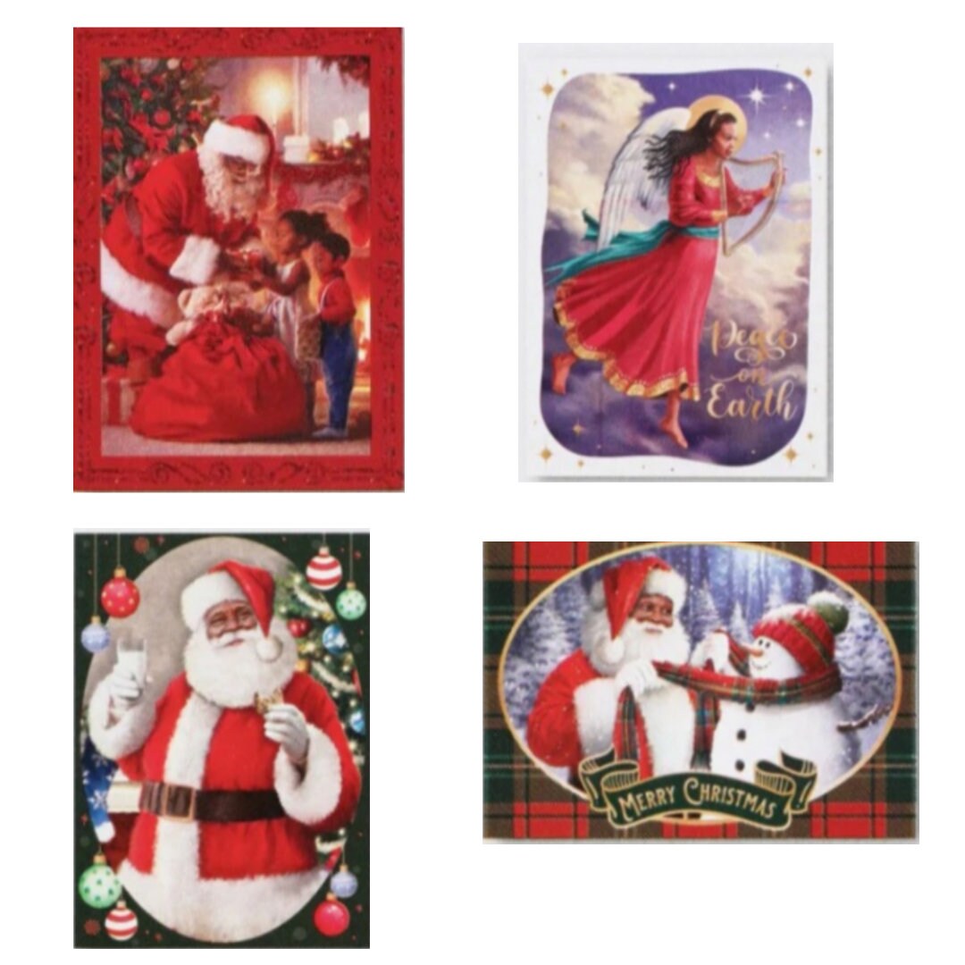 African American | 12 pack Christmas Cards | Black Christmas Cards | Holiday Cards