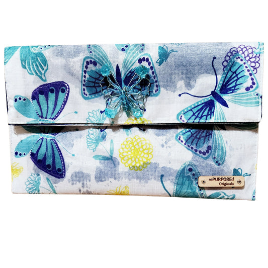 Butterfly Clutch | Handmade Clutch | Envelope Clutch | RePURPOSEd Originals