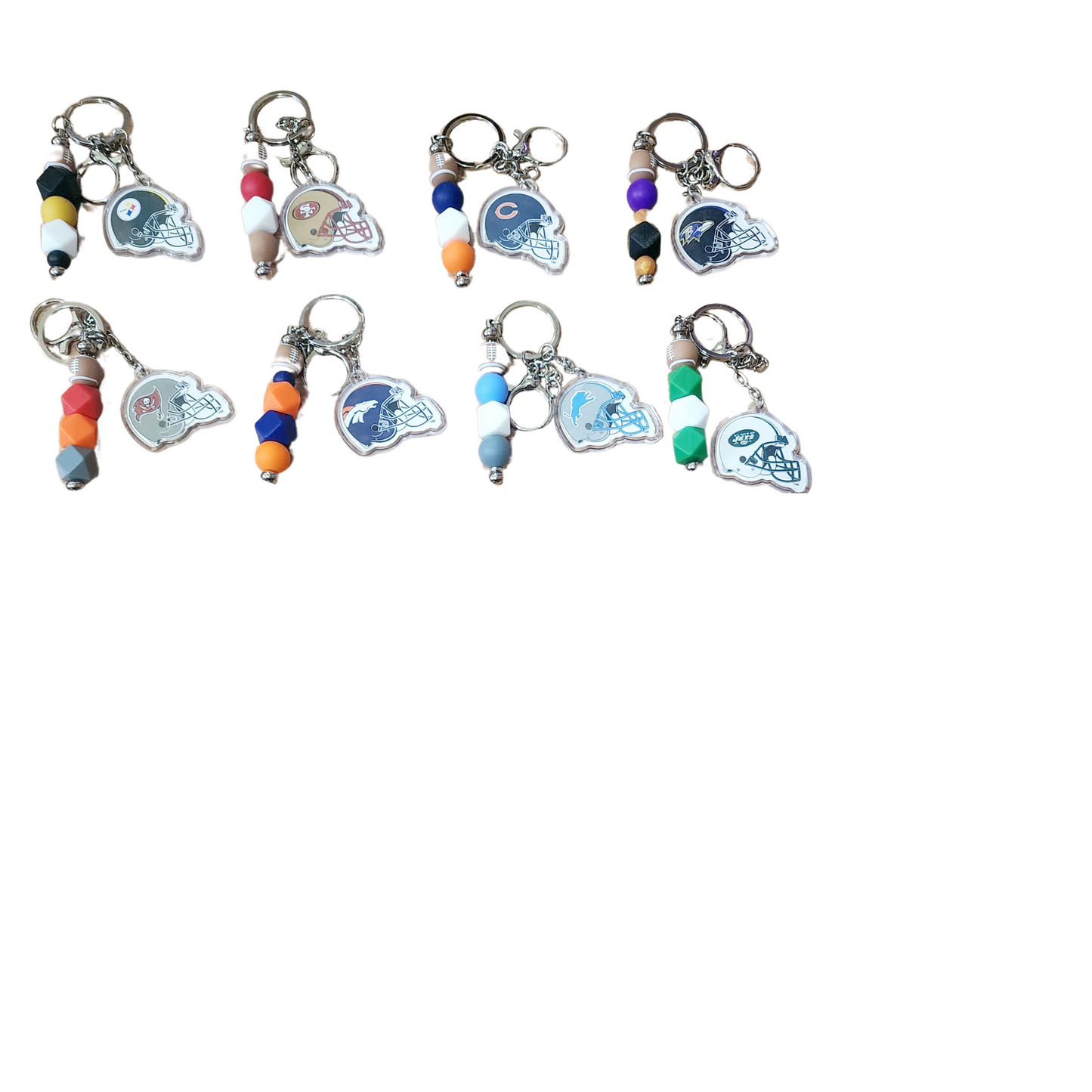 Beaded NFL Teams Keychains | Football Fans | Beaded Keychain