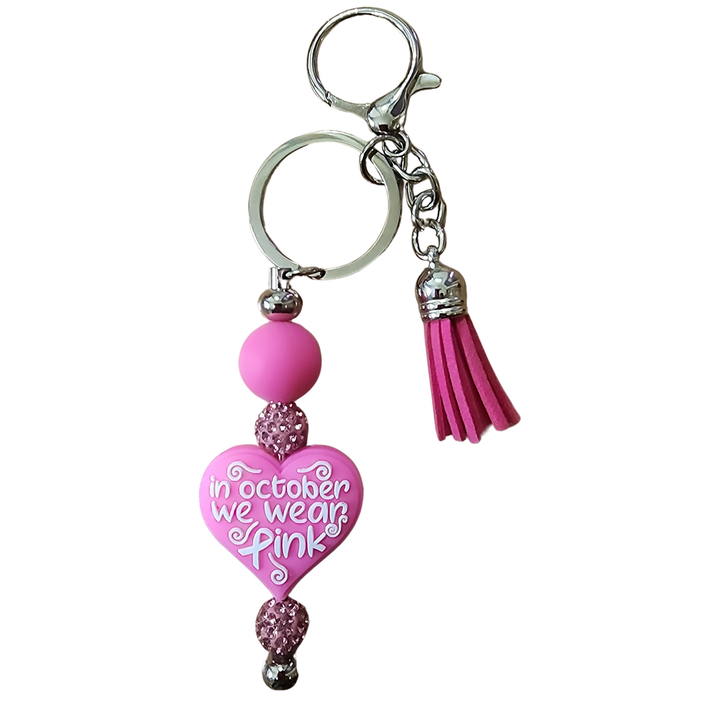 Breast Cancer Awareness Keychains | Breast Cancer Support | October Awareness