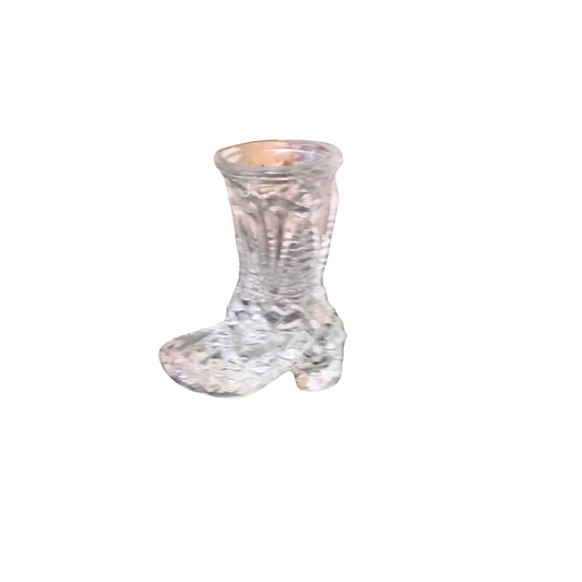 Glass Boot | Boot Figurine | Glass Shoe (Treasures Pre-Owned)