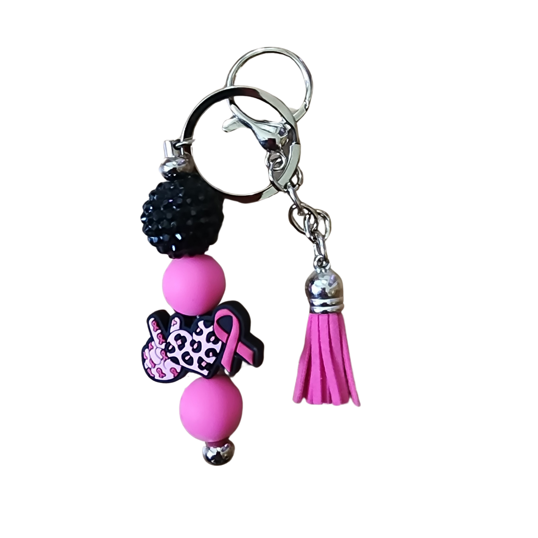 Breast Cancer Awareness Keychains | Breast Cancer Support | October Awareness